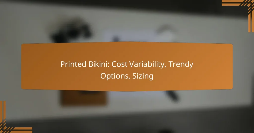 Printed Bikini: Cost Variability, Trendy Options, Sizing