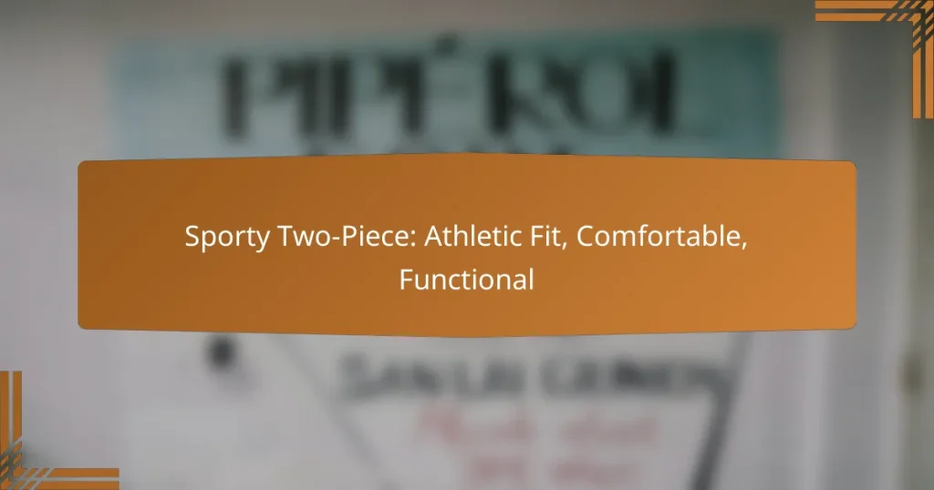 Sporty Two-Piece: Athletic Fit, Comfortable, Functional